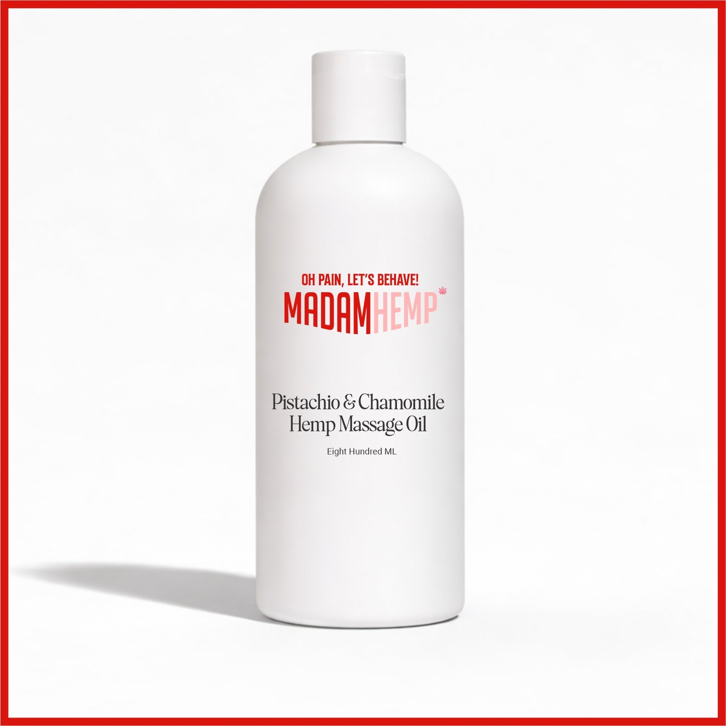 Pistachio & Chamomile Hemp Massage Oil 800ml bulk – Madam Hemp India