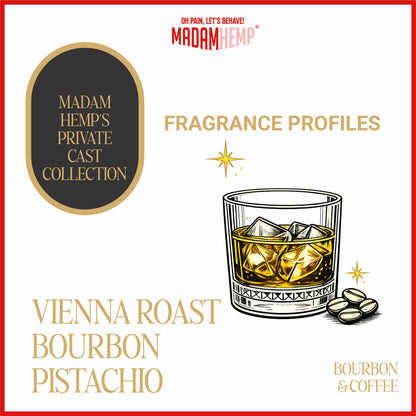 Bourbon & Coffee Hemp Candle burning – Madam Hemp India