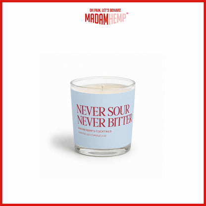 Not Bitter Not Sour Hemp Candle 2oz bathroom candle – Madam Hemp