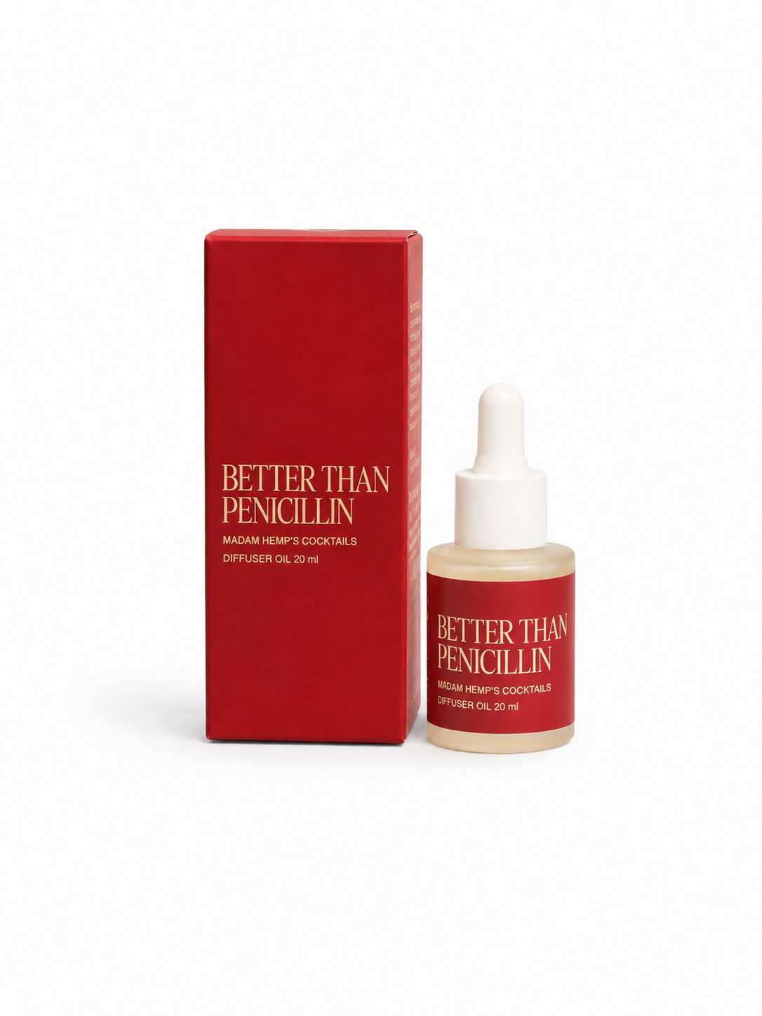 Better Than Penicillin Hemp Diffuser Oil 20ml – maple, single malt and oak – Madam Hemp
