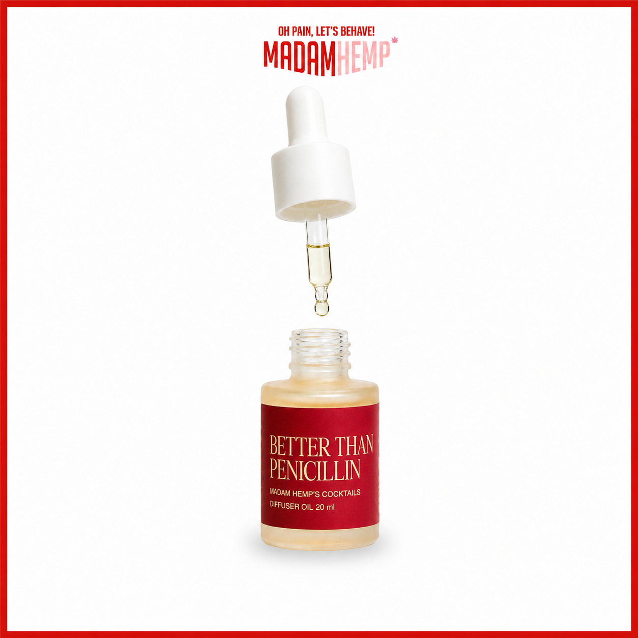 Better Than Penicillin Hemp Reed Diffuser Oil bottle – Madam Hemp India