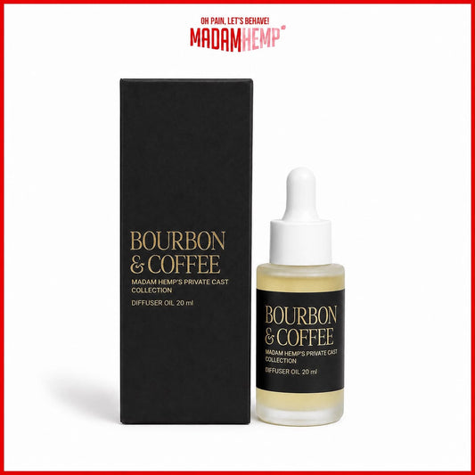 Bourbon & Coffee Hemp Diffuser Oil 20ml – vienna roast, bourbon and pistachio – Madam Hemp