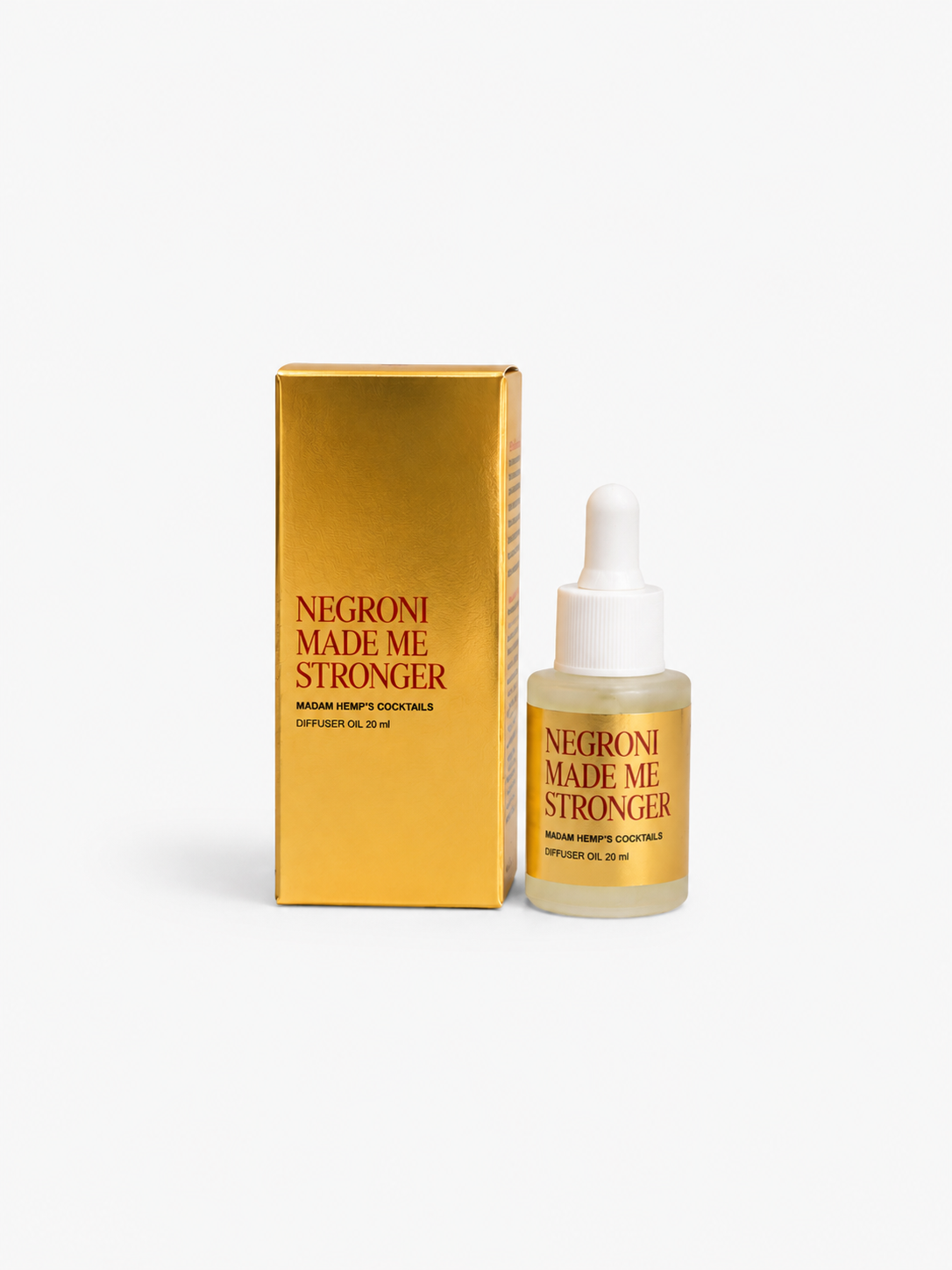 Negroni Made Me Stronger Hemp Diffuser Oil 20ml – campari, gin and orange – Madam Hemp