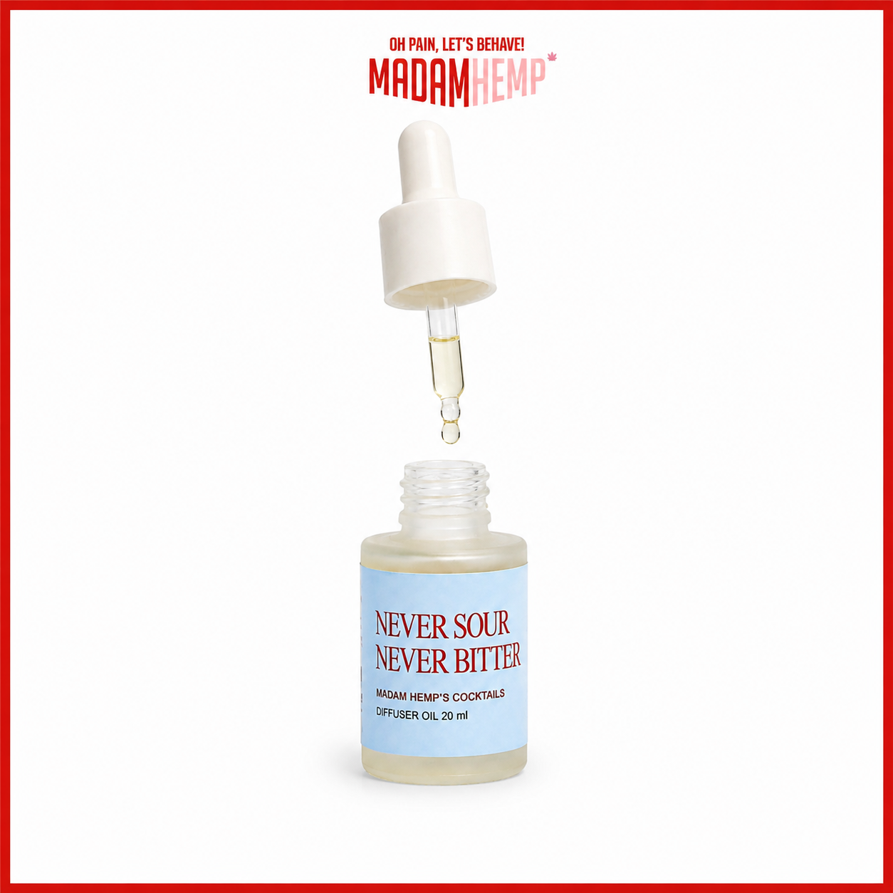 Not Bitter Not Sour Hemp Reed Diffuser Oil bottle – Madam Hemp India