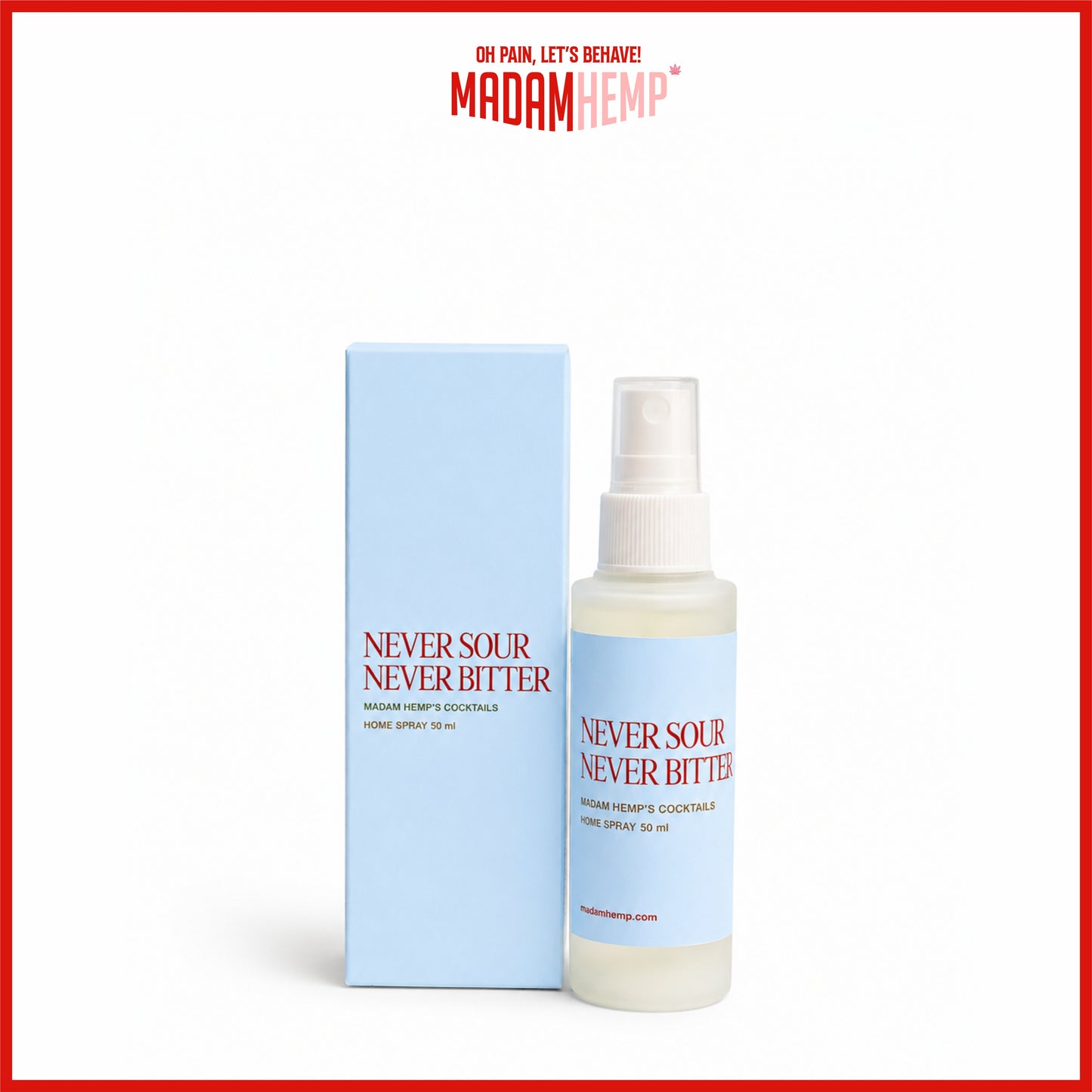 Not Bitter Not Sour Hemp Home Spray 50ml – lemon, whiskey and amaretto – Madam Hemp