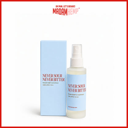 Not Bitter Not Sour Hemp Home Spray 50ml – lemon, whiskey and amaretto – Madam Hemp