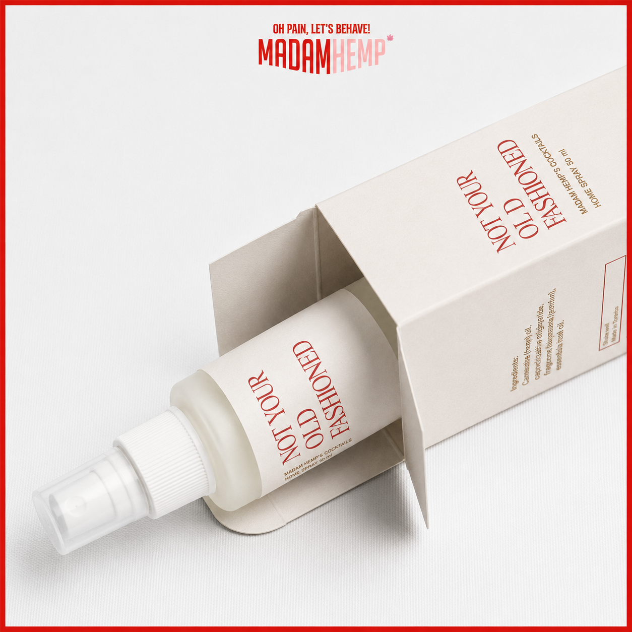 Not Your Old Fashioned Hemp Room Spray bottle – Madam Hemp India