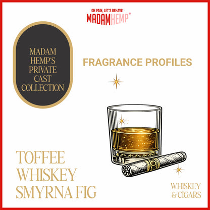 Whiskey & Cigar Hemp Home Spray in use – Madam Hemp