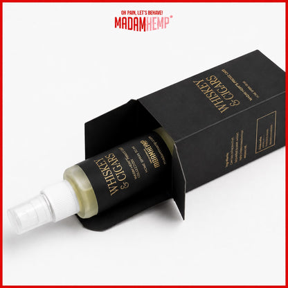Whiskey & Cigar Hemp Room Spray bottle – Madam Hemp India