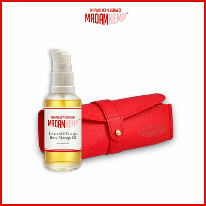 Lavender & Orange Hemp Massage Oil 100ml bottle – KNOTTY by Madam Hemp