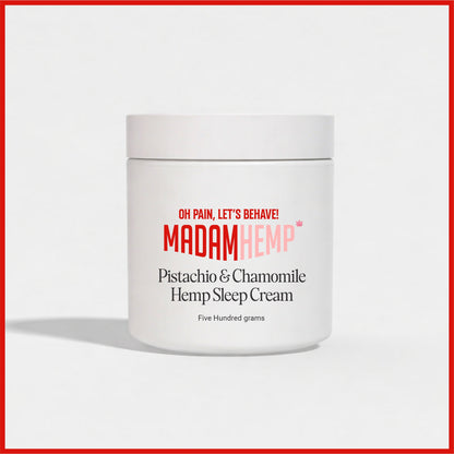 Pistachio & Chamomile Hemp Sleep Cream 500g bulk – Madam Hemp India